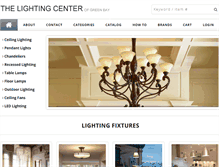 Tablet Screenshot of lightingcentergb.com